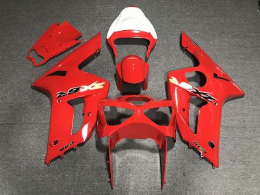 Aftermarket 2003-2004 Red 636 Kawasaki ZX6R Motorcycle Fairings