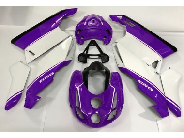 Aftermarket 2003-2004 White Purple and Black Ducati 749 999 Motorcycle Fairings