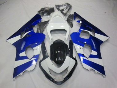 Aftermarket 2004-2005 Blue White OEM Style Suzuki GSXR 600-750 Motorcycle Fairings