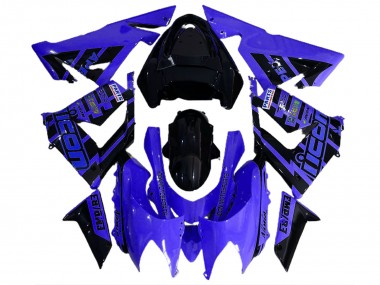 Aftermarket 2004-2005 Blue and Black & Kawasaki ZX10R Motorcycle Fairings