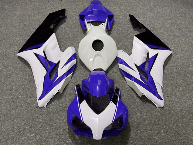 Aftermarket 2004-2005 Dark Blue White and Black Gloss Honda CBR1000RR Motorcycle Fairings