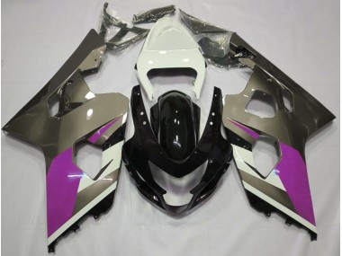 Aftermarket 2004-2005 Gloss Grey Suzuki GSXR 600-750 Motorcycle Fairings