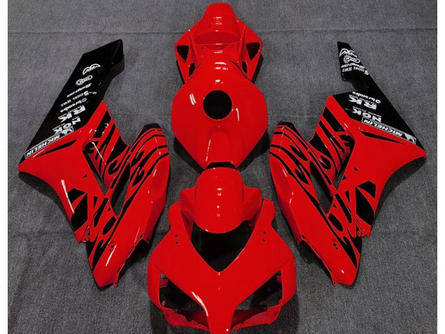 Aftermarket 2004-2005 Gloss Red Flame Honda CBR1000RR Motorcycle Fairings