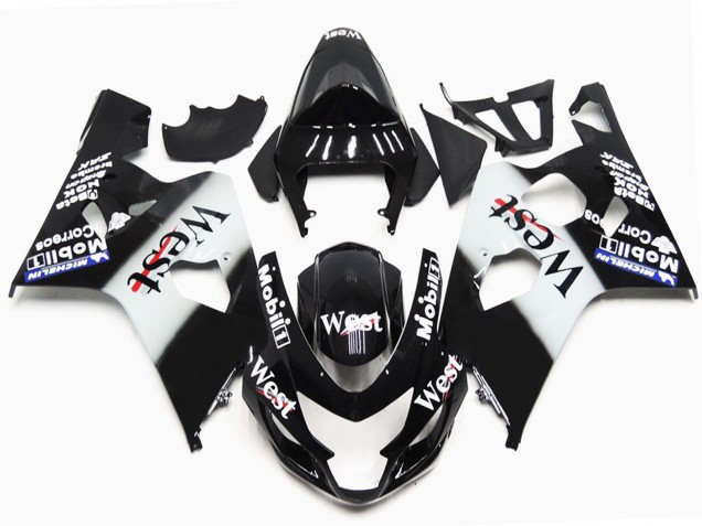 Aftermarket 2004-2005 Gloss west OEM Style Suzuki GSXR 600-750 Motorcycle Fairings