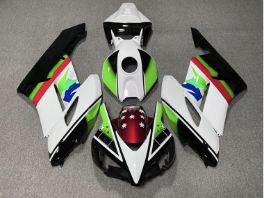 Aftermarket 2004-2005 Green and Red Flag Honda CBR1000RR Motorcycle Fairings