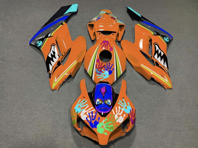 Aftermarket 2004-2005 Orange Shark Honda CBR1000RR Motorcycle Fairings