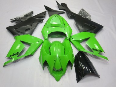 Aftermarket 2004-2005 Total Green Kawasaki ZX10R Motorcycle Fairings