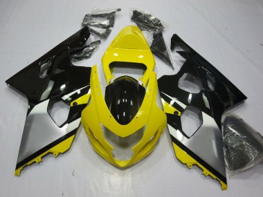 Aftermarket 2004-2005 Yellow OEM Style Suzuki GSXR 600-750 Motorcycle Fairings