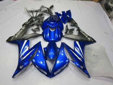 Aftermarket 2004-2006 Blue and Matte Yamaha R1 Motorcycle Fairings