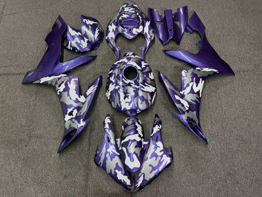 Aftermarket 2004-2006 Dark Purple Camo Yamaha R1 Motorcycle Fairings