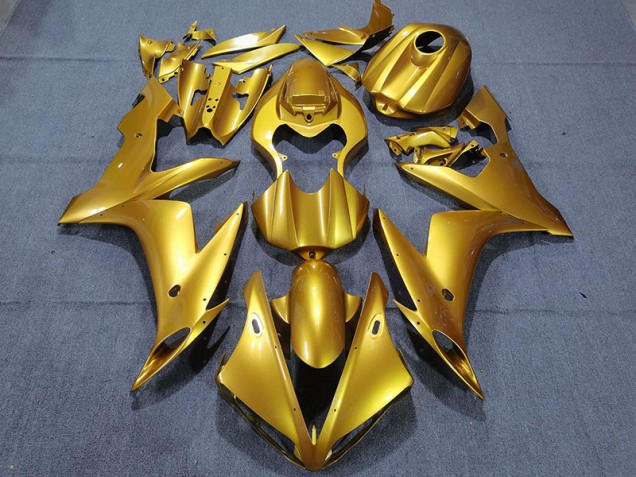 Aftermarket 2004-2006 Gloss Gold Yamaha R1 Motorcycle Fairings