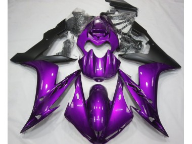 Aftermarket 2004-2006 Gloss Purple & Black Yamaha R1 Motorcycle Fairings