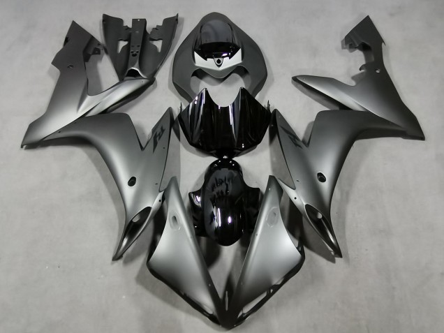 Aftermarket 2004-2006 Matte Grey & Gloss Black Yamaha R1 Motorcycle Fairings