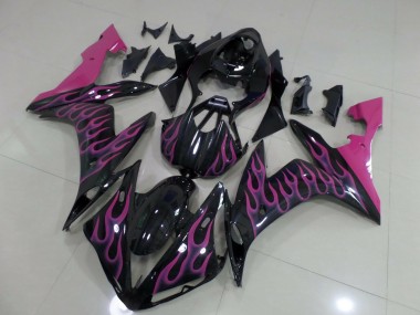 Aftermarket 2004-2006 Pink Flame Yamaha R1 Motorcycle Fairings