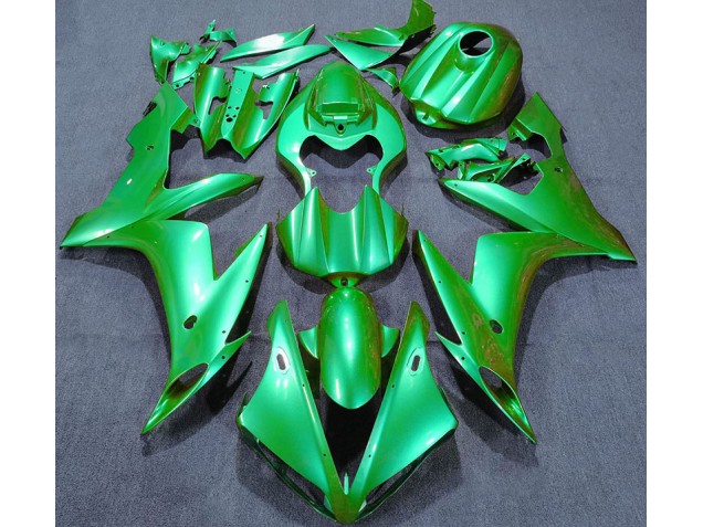 Aftermarket 2004-2006 Solid Green Yamaha R1 Motorcycle Fairings