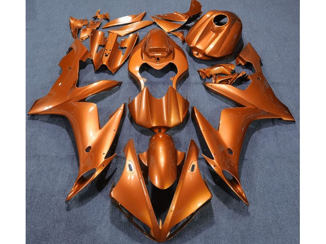 Aftermarket 2004-2006 Solid Orange Yamaha R1 Motorcycle Fairings