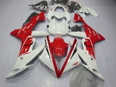 Aftermarket 2004-2006 White and Blue Design Yamaha R1 Motorcycle Fairings