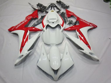 Aftermarket 2004-2006 White and Red Style Yamaha R1 Motorcycle Fairings