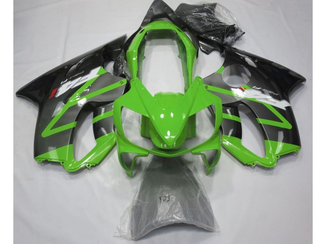 Aftermarket 2004-2007 Gloss Green & Grey Honda CBR600 F4i Motorcycle Fairings