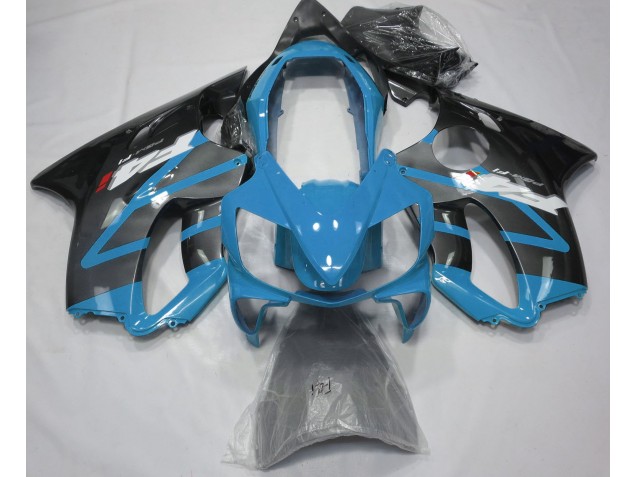 Aftermarket 2004-2007 Gloss Light Blue & Grey Honda CBR600 F4i Motorcycle Fairings