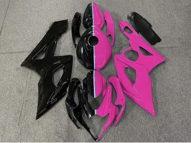 Aftermarket 2005-2006 Black and Pink Suzuki GSXR 1000 Motorcycle Fairings