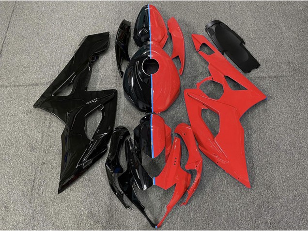 Aftermarket 2005-2006 Black and Red Suzuki GSXR 1000 Motorcycle Fairings