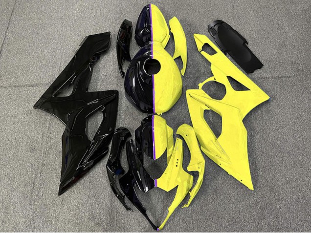 Aftermarket 2005-2006 Black and Yellow Suzuki GSXR 1000 Motorcycle Fairings