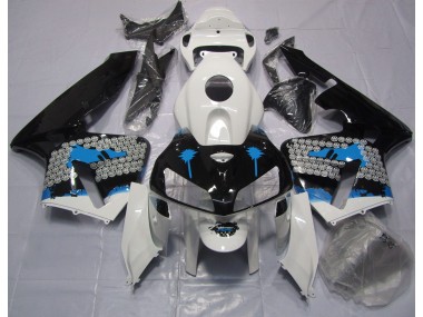 Aftermarket 2005-2006 Blue Splatter Honda CBR600RR Motorcycle Fairings