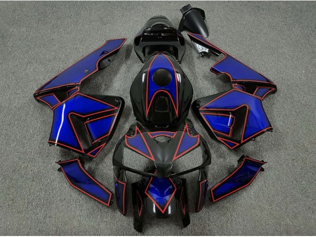 Aftermarket 2005-2006 Blue and Red Turtle Honda CBR600RR Motorcycle Fairings