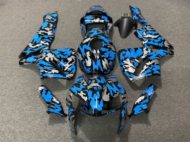 Aftermarket 2005-2006 Camo & BLUE Honda CBR600RR Motorcycle Fairings