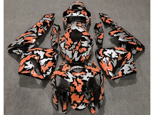 Aftermarket 2005-2006 Camo & LIGHT ORANGE Honda CBR600RR Motorcycle Fairings