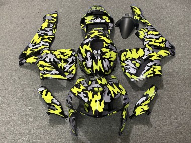 Aftermarket 2005-2006 Camo & NEON YELLOW Honda CBR600RR Motorcycle Fairings