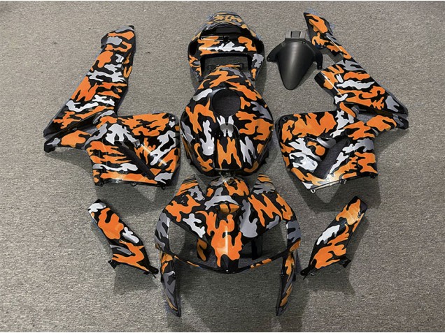 Aftermarket 2005-2006 Camo & ORANGE Honda CBR600RR Motorcycle Fairings