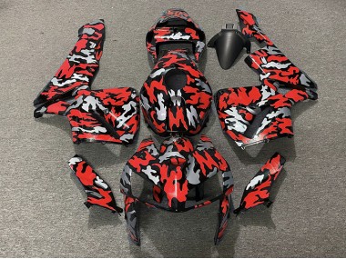 Aftermarket 2005-2006 Camo & RED Honda CBR600RR Motorcycle Fairings