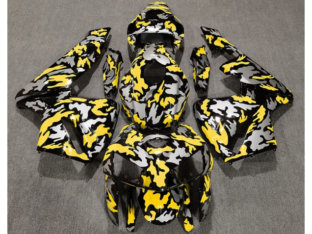 Aftermarket 2005-2006 Camo & YELLOW Honda CBR600RR Motorcycle Fairings