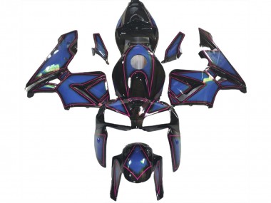 Aftermarket 2005-2006 Deep Blue & Pink Outline Honda CBR600RR Motorcycle Fairings