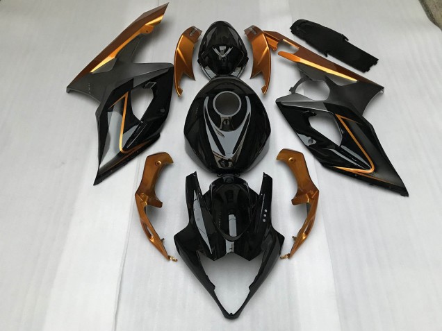 Aftermarket 2005-2006 Gloss Black & Bronze Suzuki GSXR 1000 Motorcycle Fairings