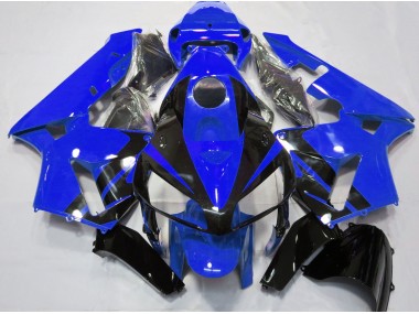 Aftermarket 2005-2006 Gloss Blue & Black Design Honda CBR600RR Motorcycle Fairings