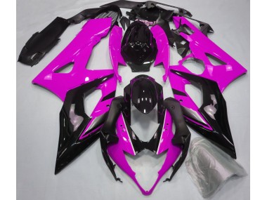 Aftermarket 2005-2006 Gloss Pink and Black Suzuki GSXR 1000 Motorcycle Fairings