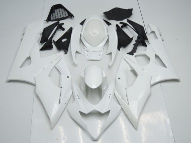 Aftermarket 2005-2006 Gloss White Suzuki GSXR 1000 Motorcycle Fairings