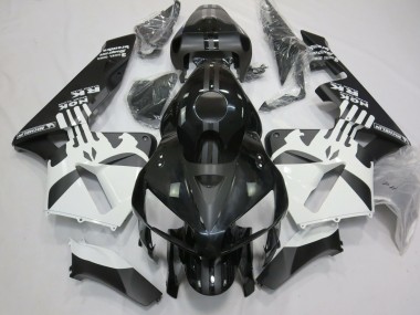 Aftermarket 2005-2006 Matte & White Punisher Honda CBR600RR Motorcycle Fairings