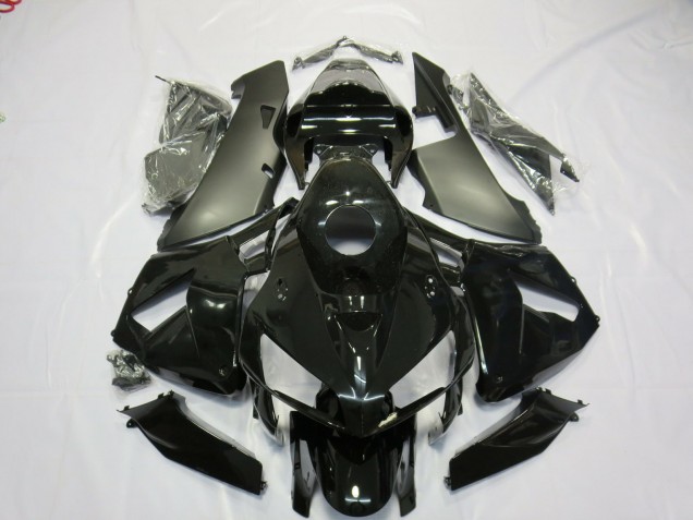 Aftermarket 2005-2006 Matte and Gloss Black Honda CBR600RR Motorcycle Fairings