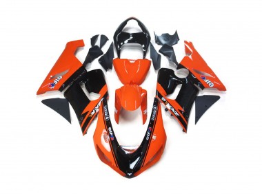 Aftermarket 2005-2006 Orange and Black Elf Kawasaki ZX6R Motorcycle Fairings