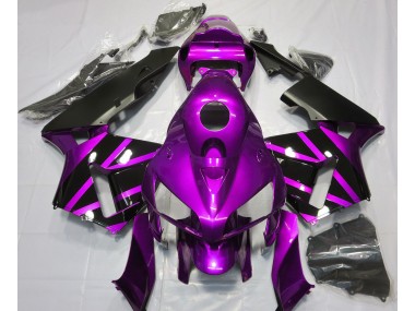 Aftermarket 2005-2006 Purple & Gloss Black Design Honda CBR600RR Motorcycle Fairings