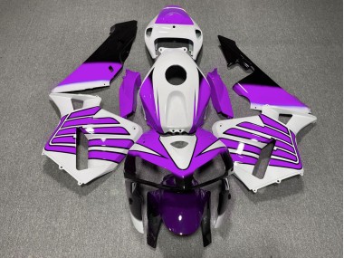 Aftermarket 2005-2006 Purple and White Wings Honda CBR600RR Motorcycle Fairings