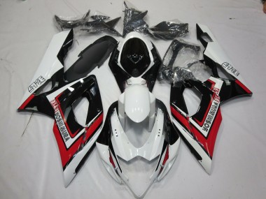 Aftermarket 2005-2006 Red Black and White Suzuki GSXR 1000 Motorcycle Fairings