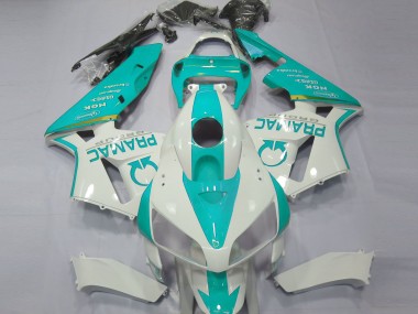 Aftermarket 2005-2006 Teal Custom Honda CBR600RR Motorcycle Fairings