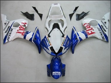 Aftermarket 2003-2005 Blue Fiat Yamaha R6 Motorcycle Fairings