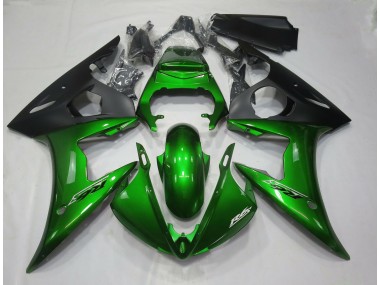 Aftermarket 2003-2005 Gloss Dark Green Yamaha R6 Motorcycle Fairings