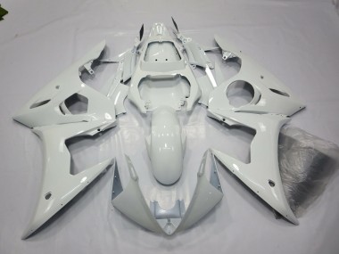 Aftermarket 2003-2005 Gloss White Yamaha R6 Motorcycle Fairings